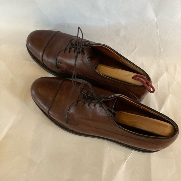 Allen Edmonds Bergland Mens Brown Cap Toe Rubber Sole Shoes Sz. 9A main image 6
